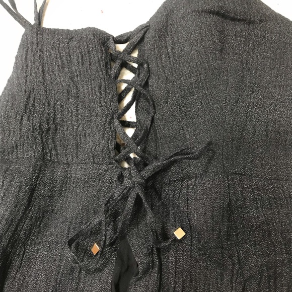 Line & Dot Black Jumpsuit - Picture 9 of 9